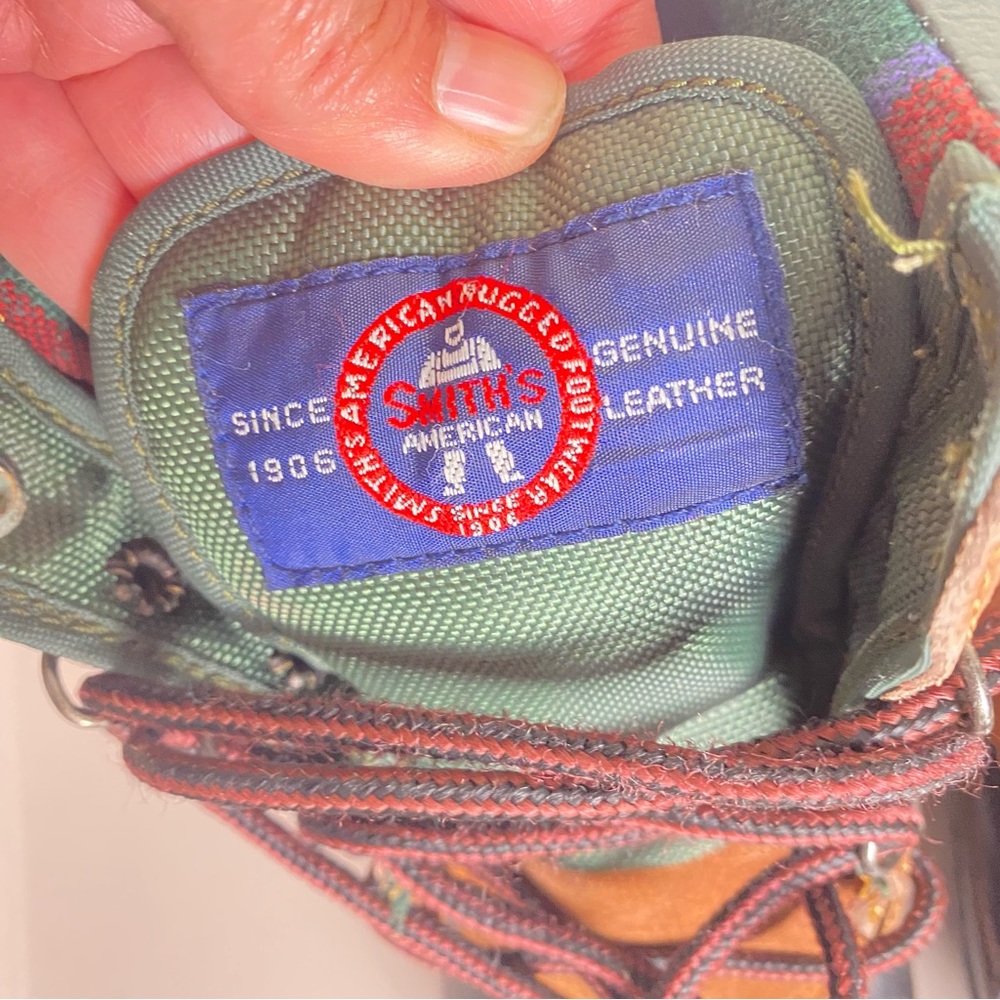 Womens Leather Duck Boots Rubber Size 7 Black Brown Lace up Thermolite Smiths - Picture 4 of 16